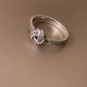 Pandora love knot ring